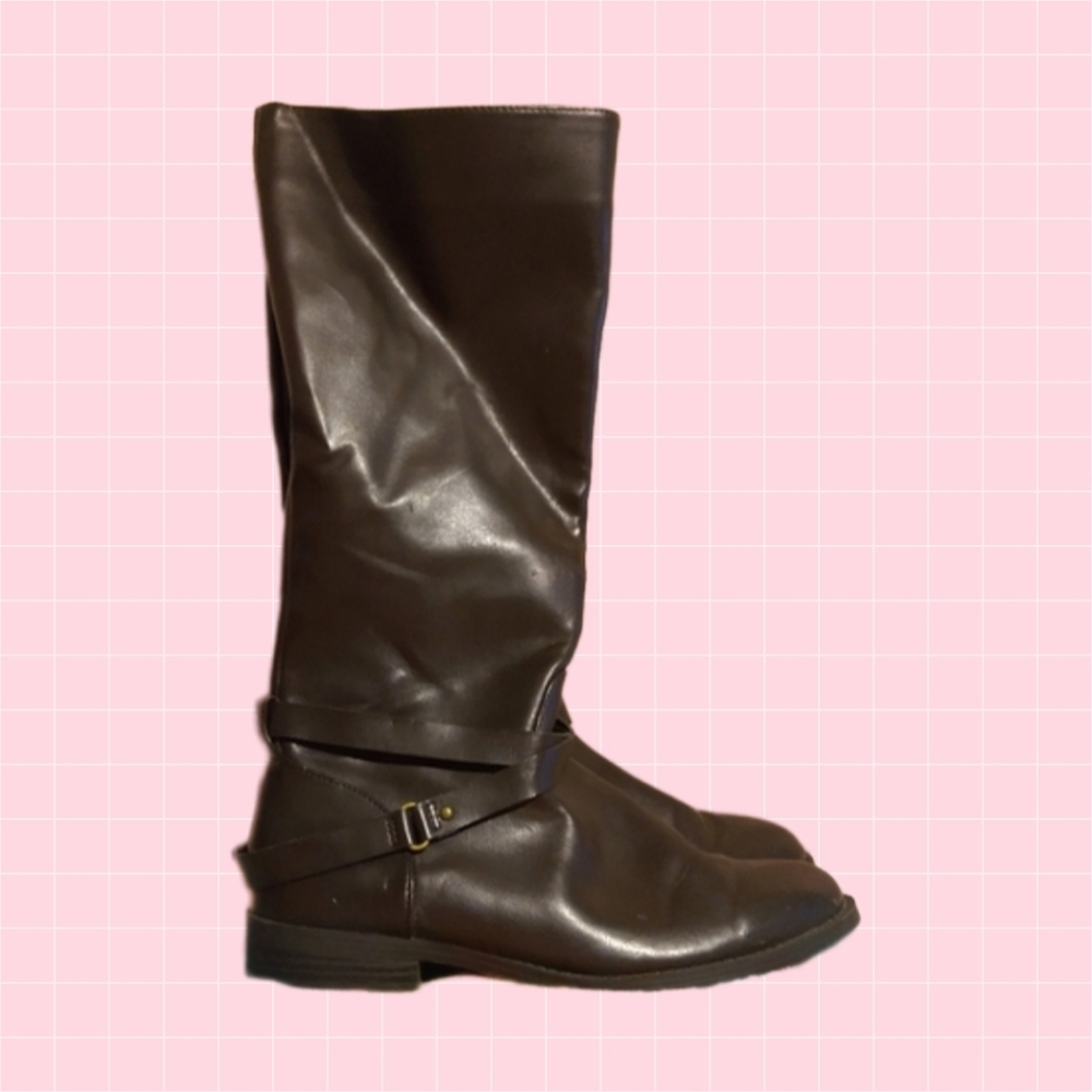 Chaps 🐎 Brown Leather Boots